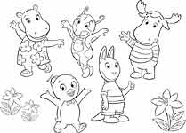 backyardigans para colorir