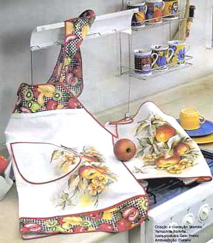 Pintura Tecido: Delícias na Cozinha