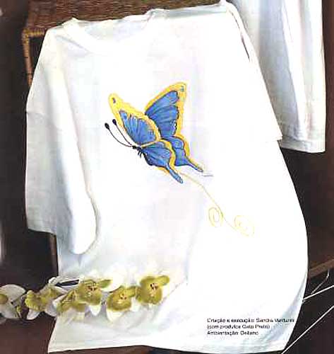 Pintura Tecido: Moda em Cores